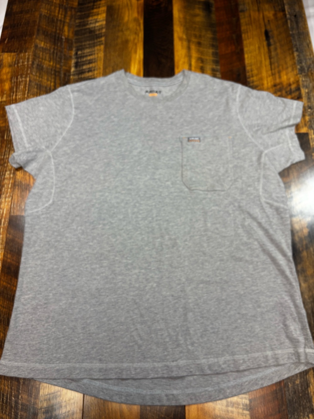 Ariat Women’s Rebar Workman Heather Gray Pen slot pocket graphic T-shirt 2XL